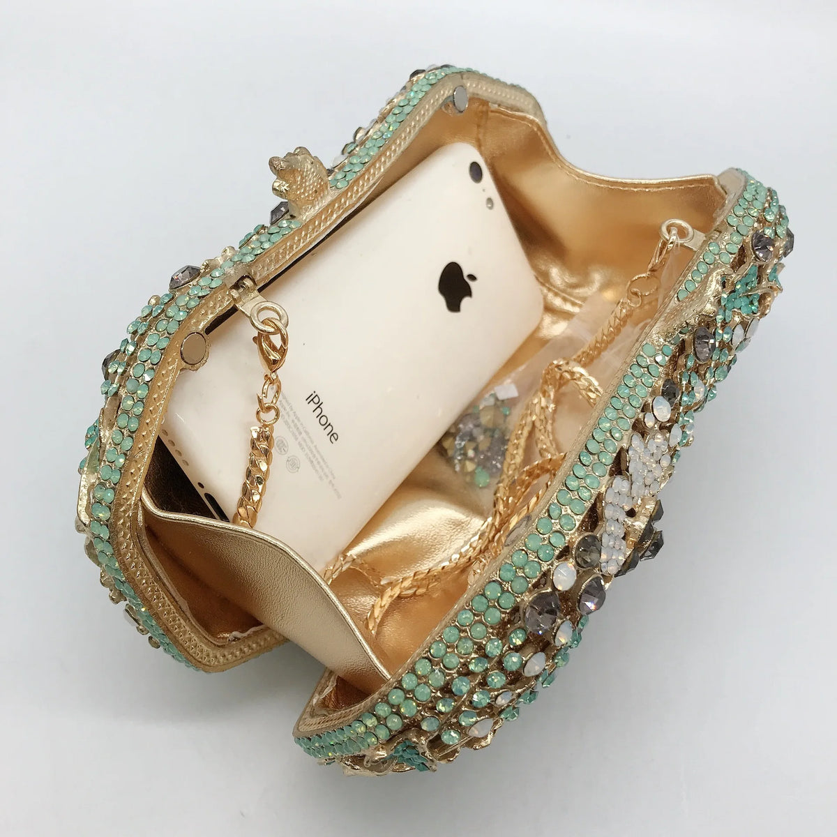 Sparkling Rhinestone Crystal Evening Clutch Bag for Women