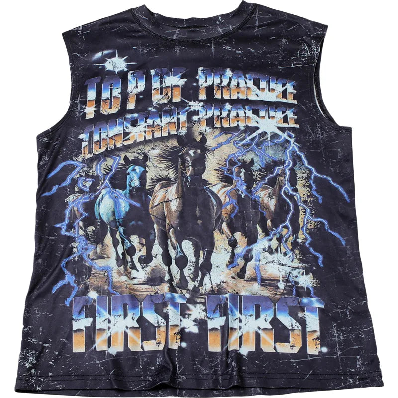 Sleeveless Graphic Tee