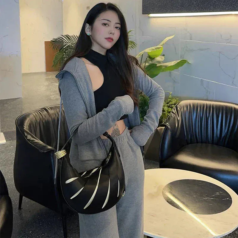 Lightweight Crescent Shoulder Bag
