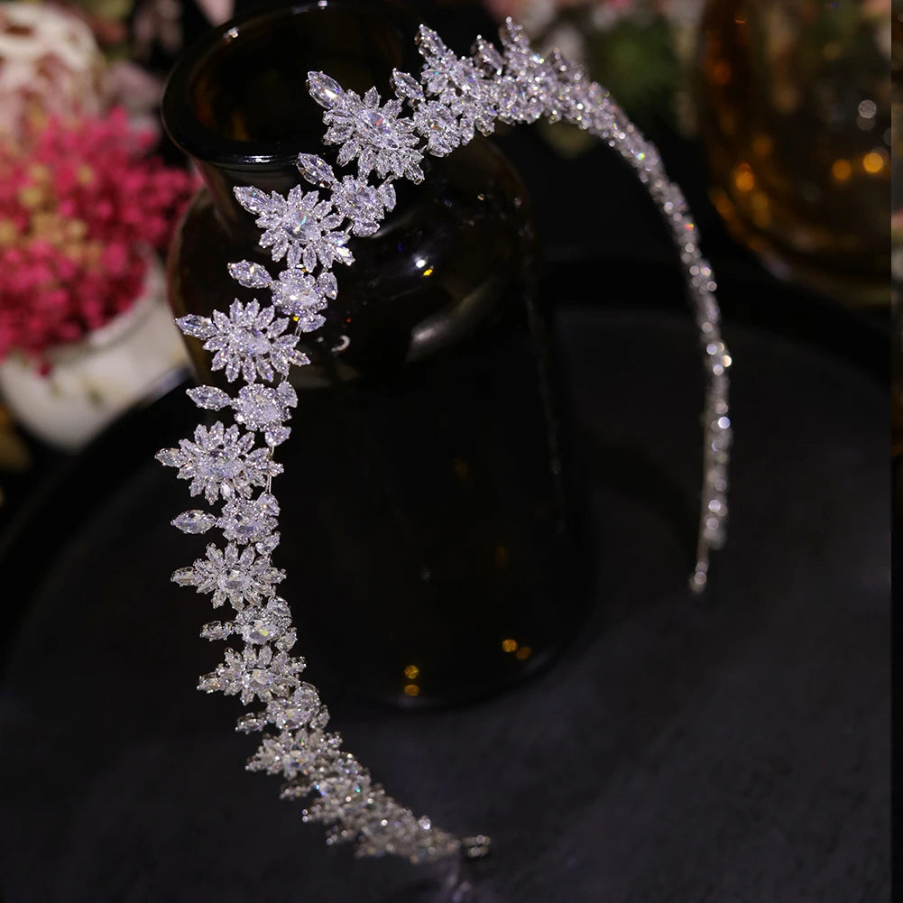 Exquisite Crystal Bridal Cathedral Tiara Crown For Women