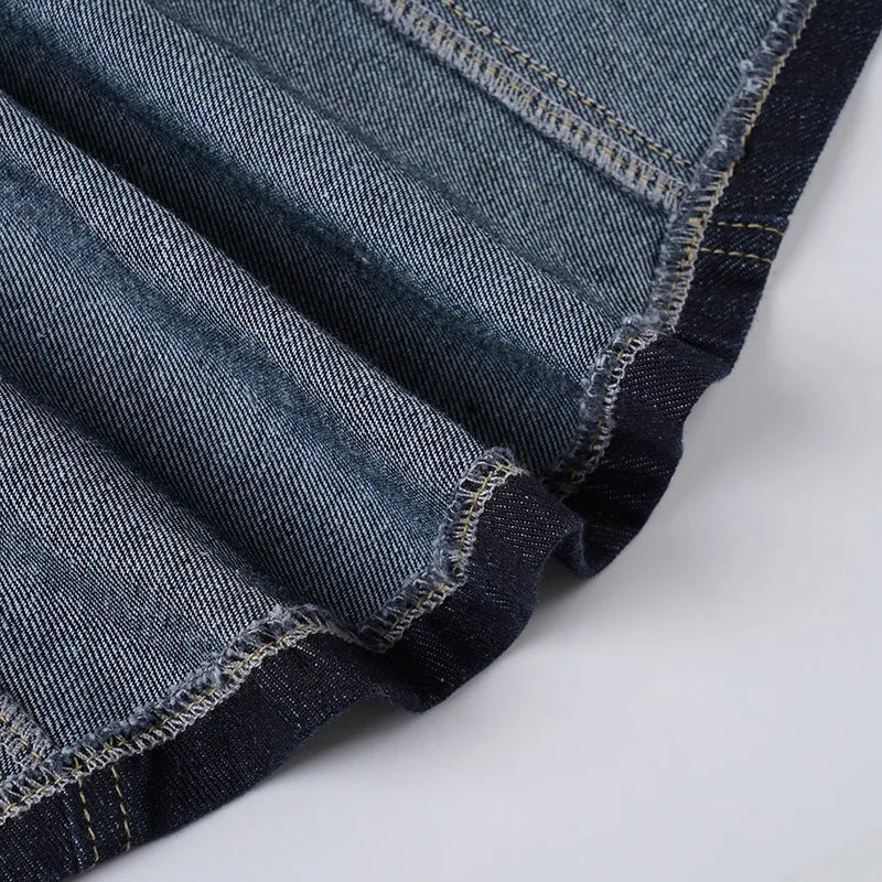 Waist Cinching Denim Coat