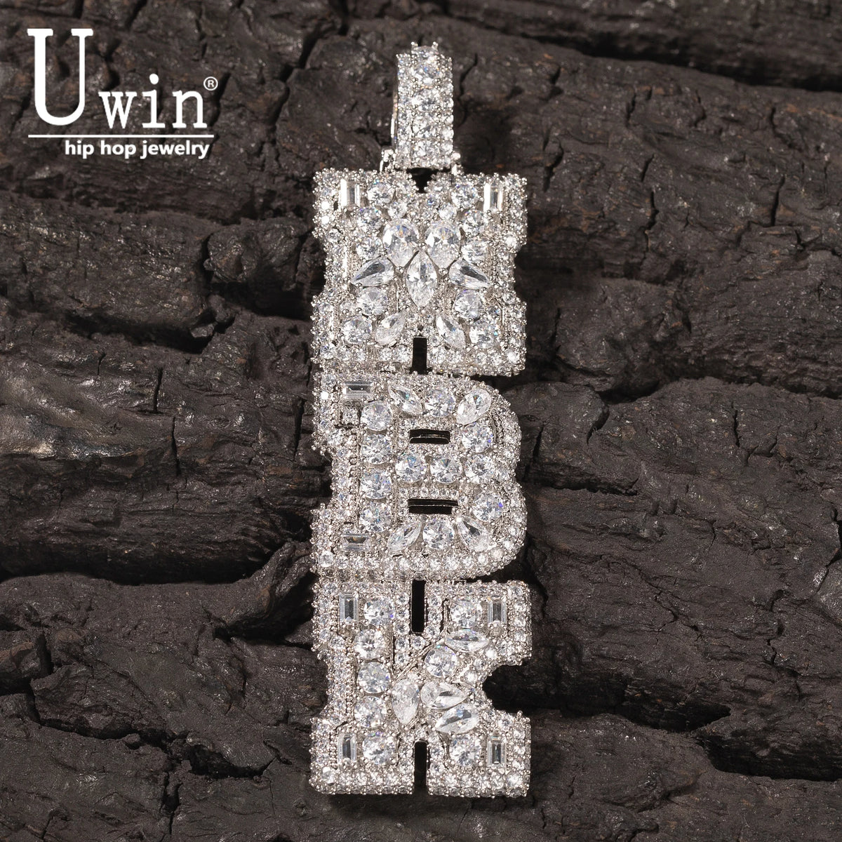 Cubic Zirconia Initial Pendant Necklace