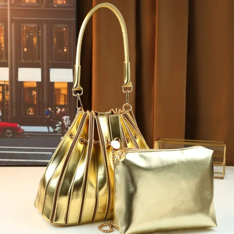 Women's Handbag Luxury Brand Shiny Leather Shiny Fashion Women's Single Shoulder Bag Personalized Fashionable Casual Women's Bag