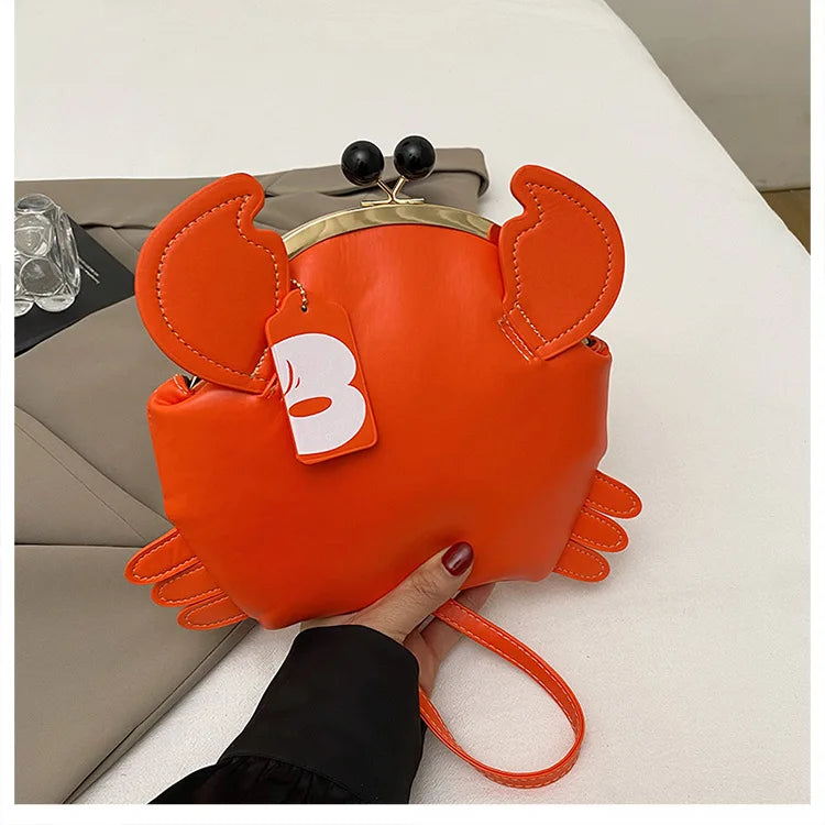 Crab Crossbody Handbag With Coin Purse