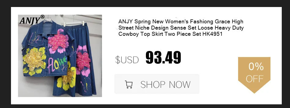 ANJY Summer New Women Y2K Streetwear Ins Fashion Sexy Hot Lace Patchwork Denim Camisole Vest Casual Drawstring Fifth Pants A7219