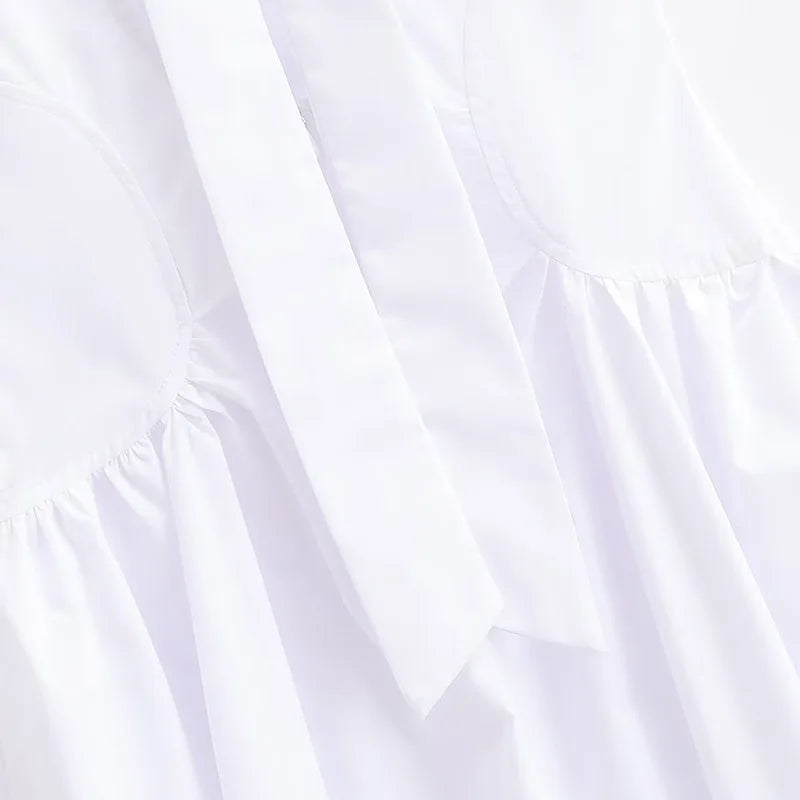 Casual Lace Up Sleeveless Floor-Length Dress for Women