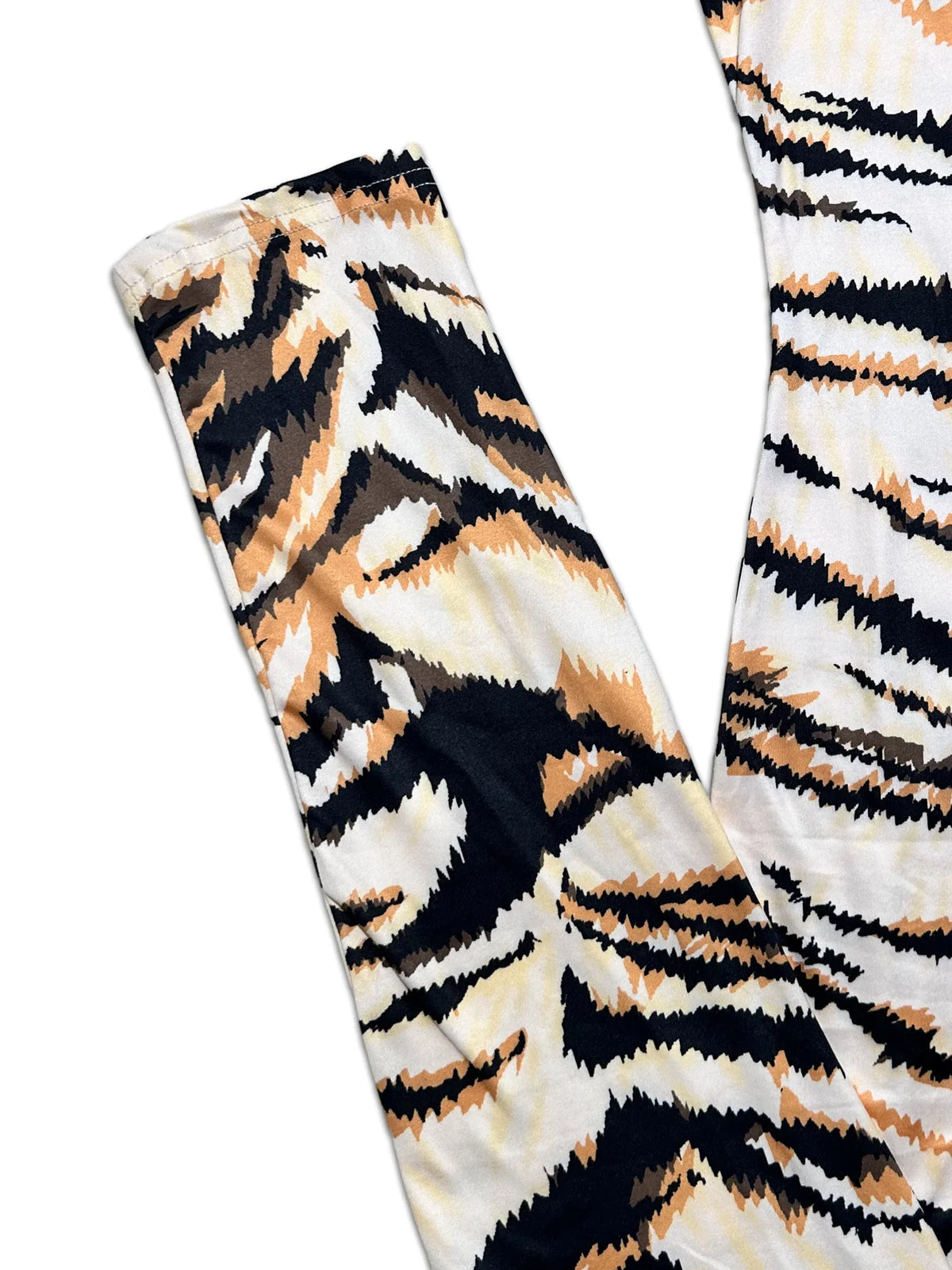Tiger Print Patchwork Long Sleeve Bodycon Jumpsuit for Women