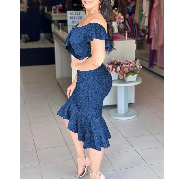 Flattering Silhouette Midi Dress