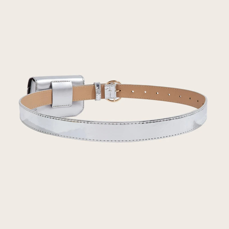 Minimalist Geometric Buckle Casual Belt for Women
