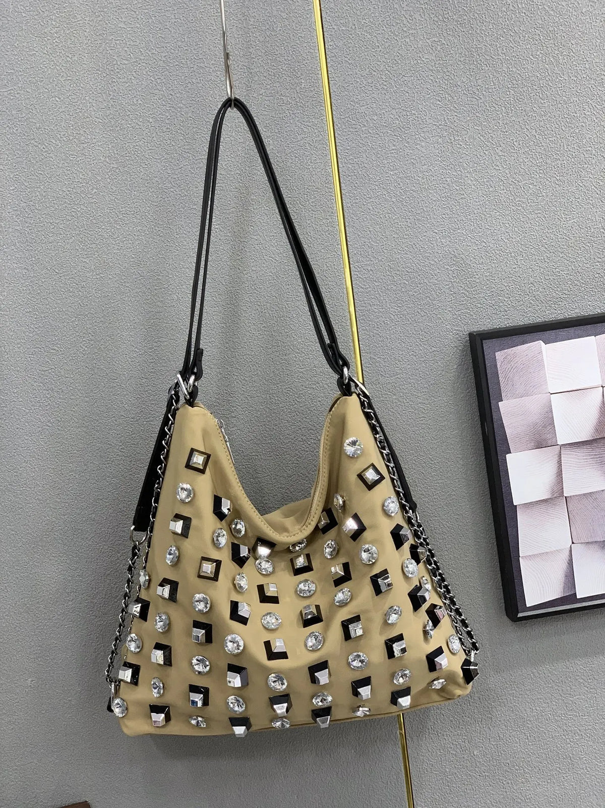 Women's Shoulder Bag Luxury Brand Diamond-encrusted Shiny Women's Shoulder Crossbody Bag Fashion Diamond-encrusted Women's Bag