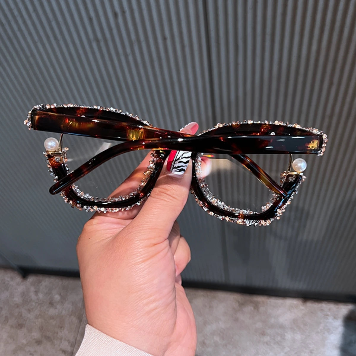 Oversized Square Blue Light Blocking Glasses for Women