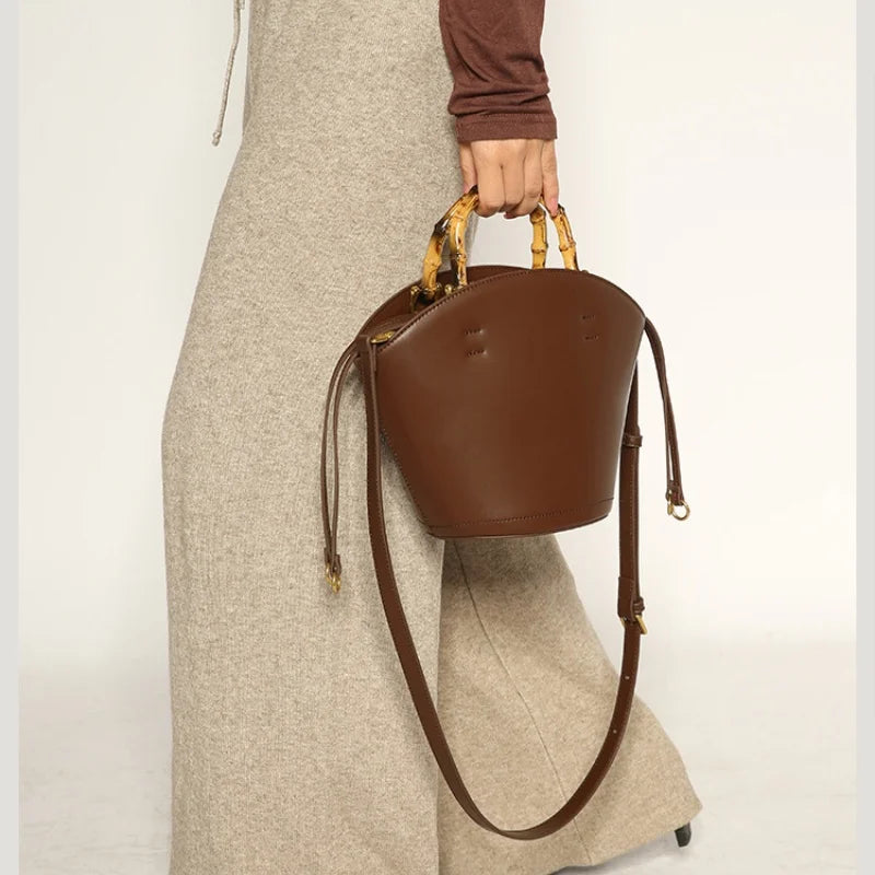Spacious Bamboo Knot Tote Bag