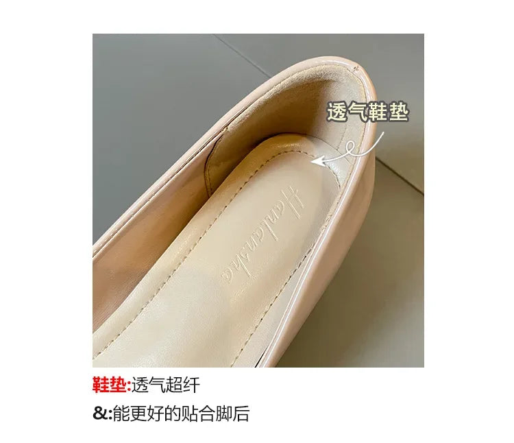 Slip On Pointed Toe Patent Flats