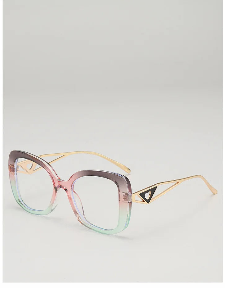 Oversized Square Blue Light Blocking Reading Glasses for Women