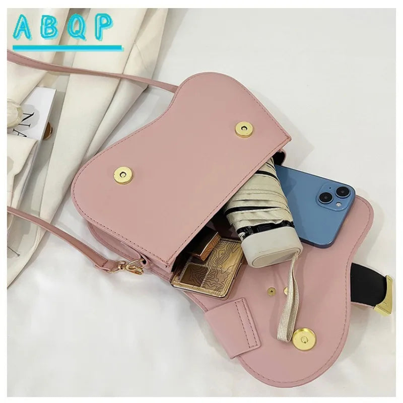 Women's Elegant Minimalist Shoulder Bag Golden-Tone Hardware Adjustable Strap Formal Purse Durable Handbag Fashionable Tote