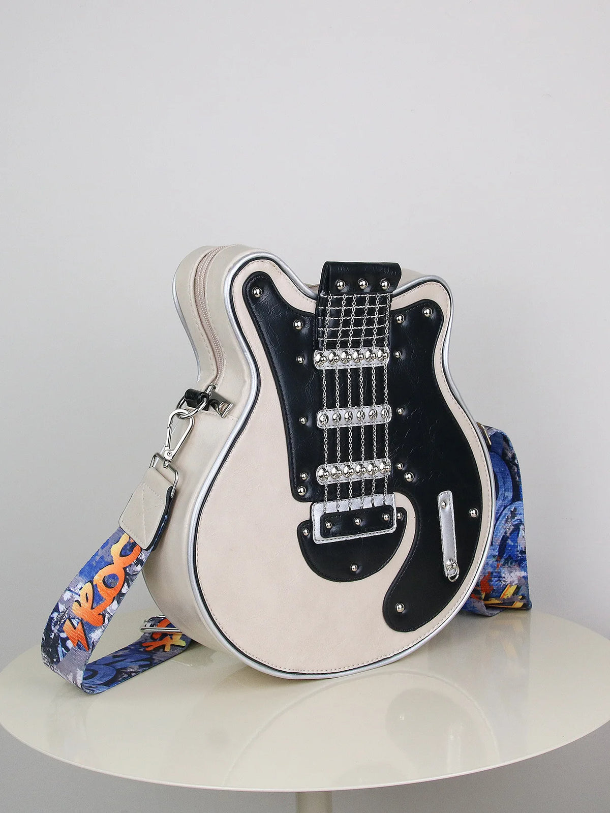Y2K Guitar Shaped Crossbody Bag