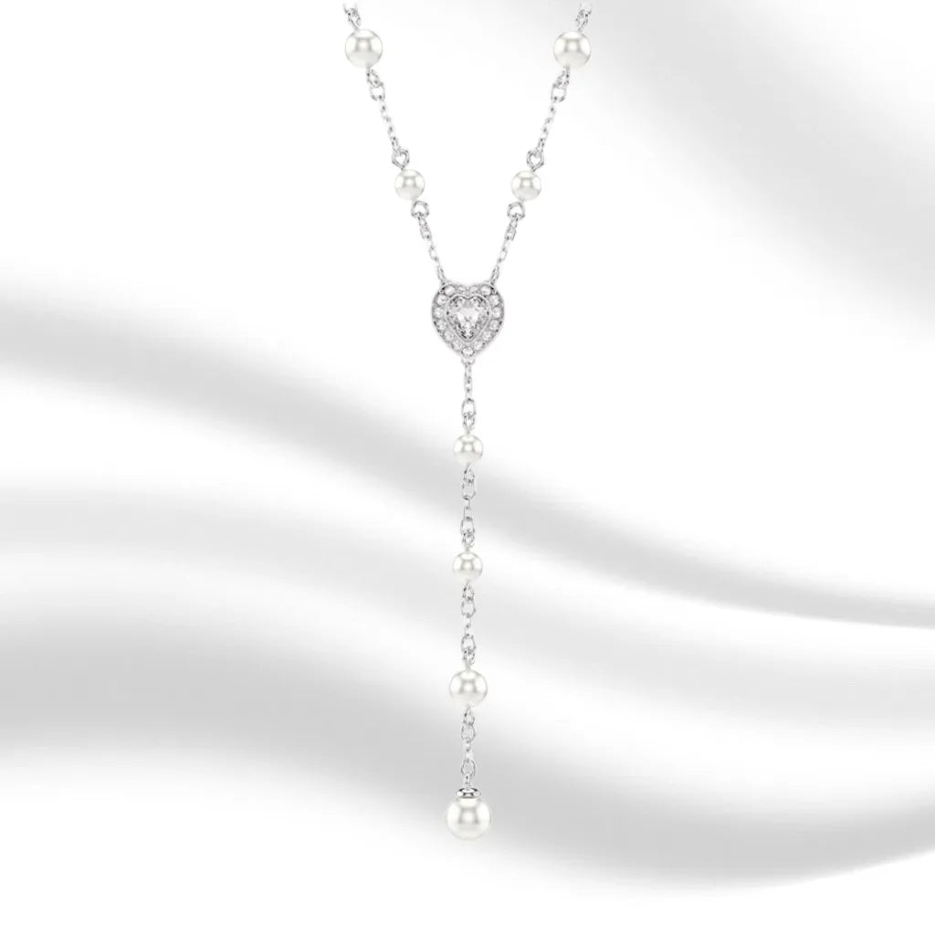 Elegant Gold-Plated Mixed-Cut Crystal Pendant Necklace for Women