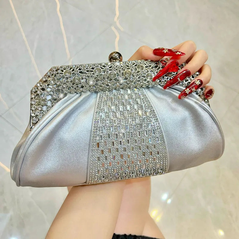 Cloud Shaped Evening Clutch Crossbody Bag