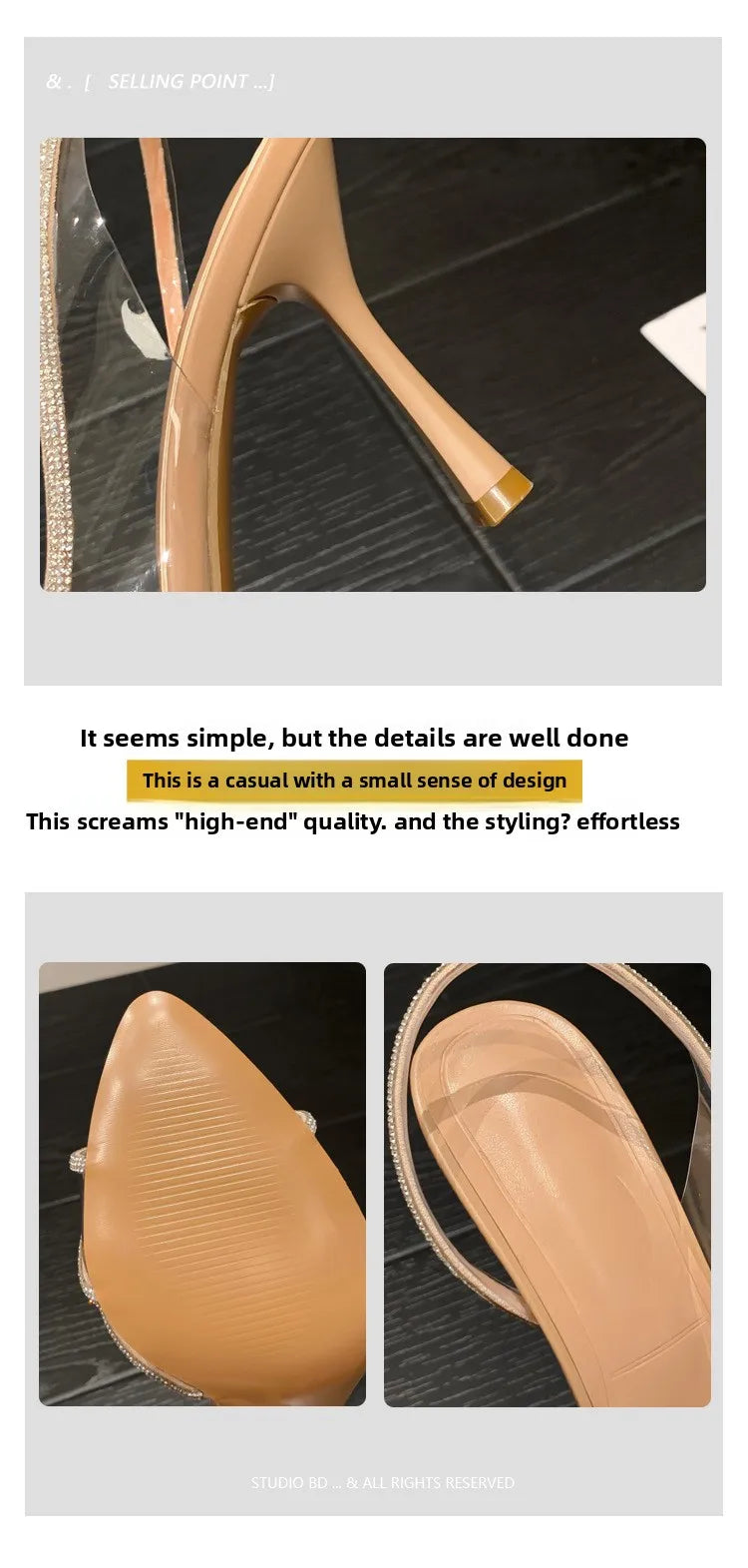 Clear Crystal Open Toe Sandals