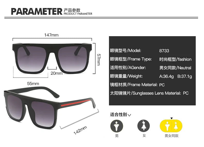 Polarized Square Sunglasses For Women