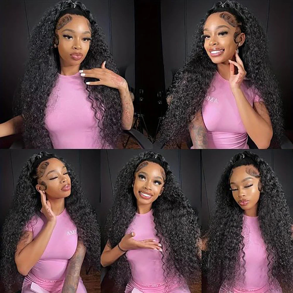 30 Inch 13X6 Deep Wave Lace Front Wigs Human Hair Water Wave Frontal Wig HD Lace Front Wigs Human Hair 13x4 Curly Human Hair Wig