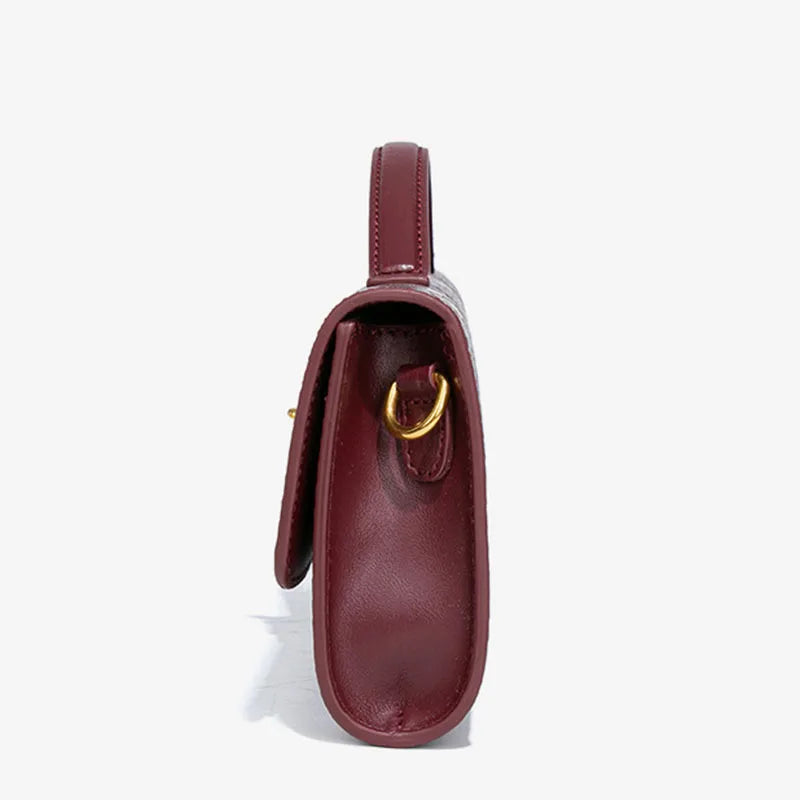 Crocodile Pattern Polyurethane Leather Top Handle Bag for Women
