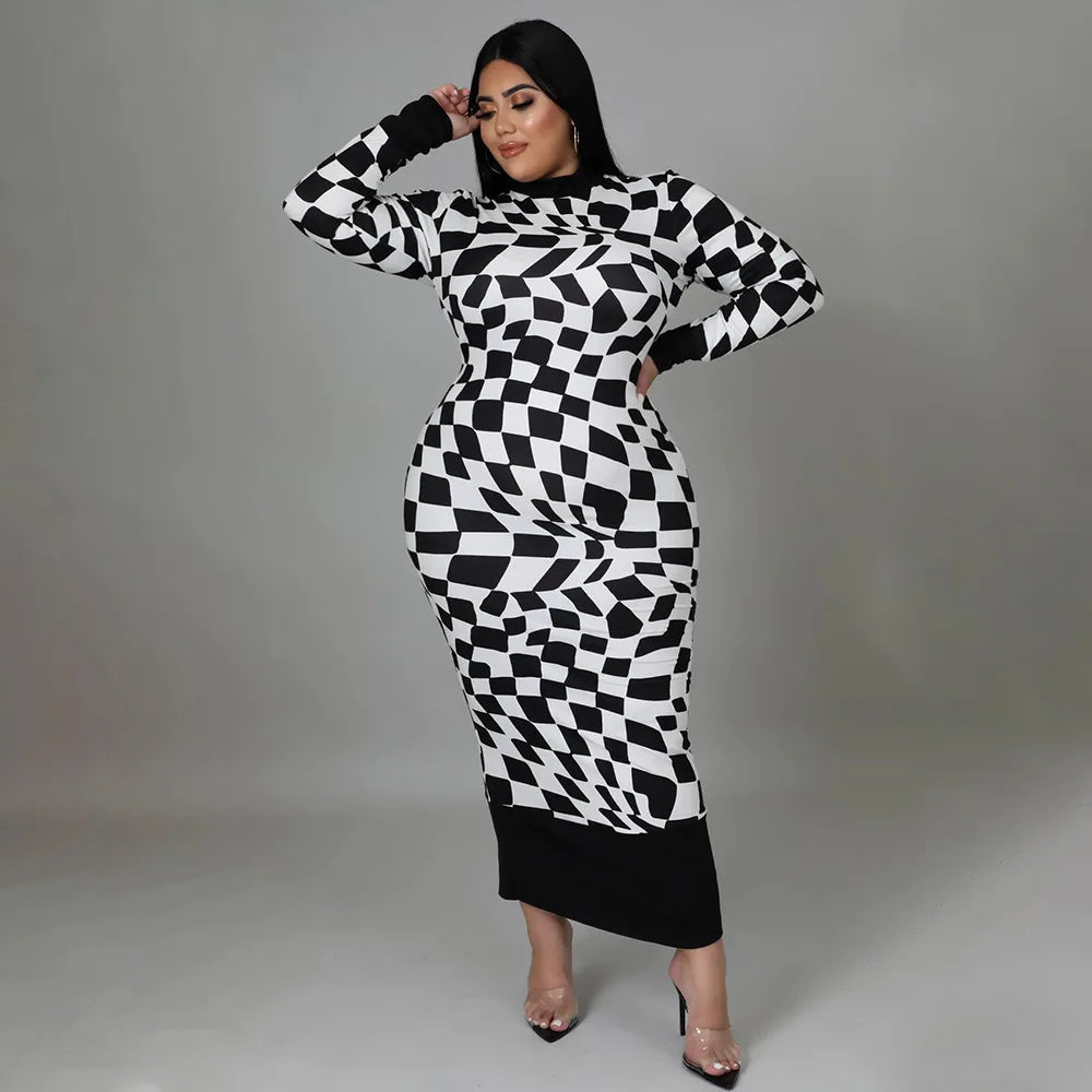 Colorful African Dashiki Print Traditional Dress for Women