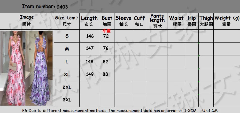 2025 Sexy Printed Chiffon Long Dress Summer Fashion Elegant V Neck Ruffles Edge Slim Vacation Sleeveless Backless Party Dresses