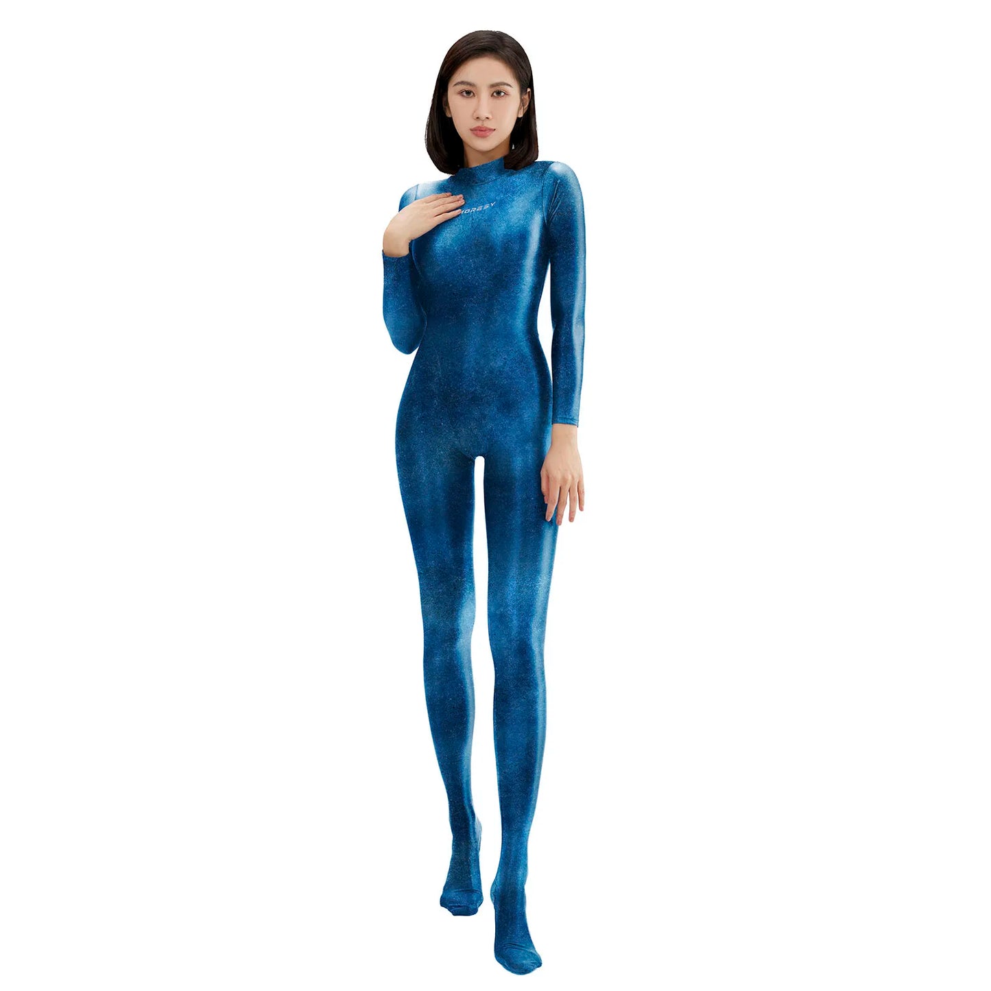 Athleisure Satin Zentai Bodysuit