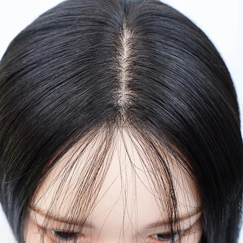 Natural Silk Base Preplucked Lace Front Wig For Women