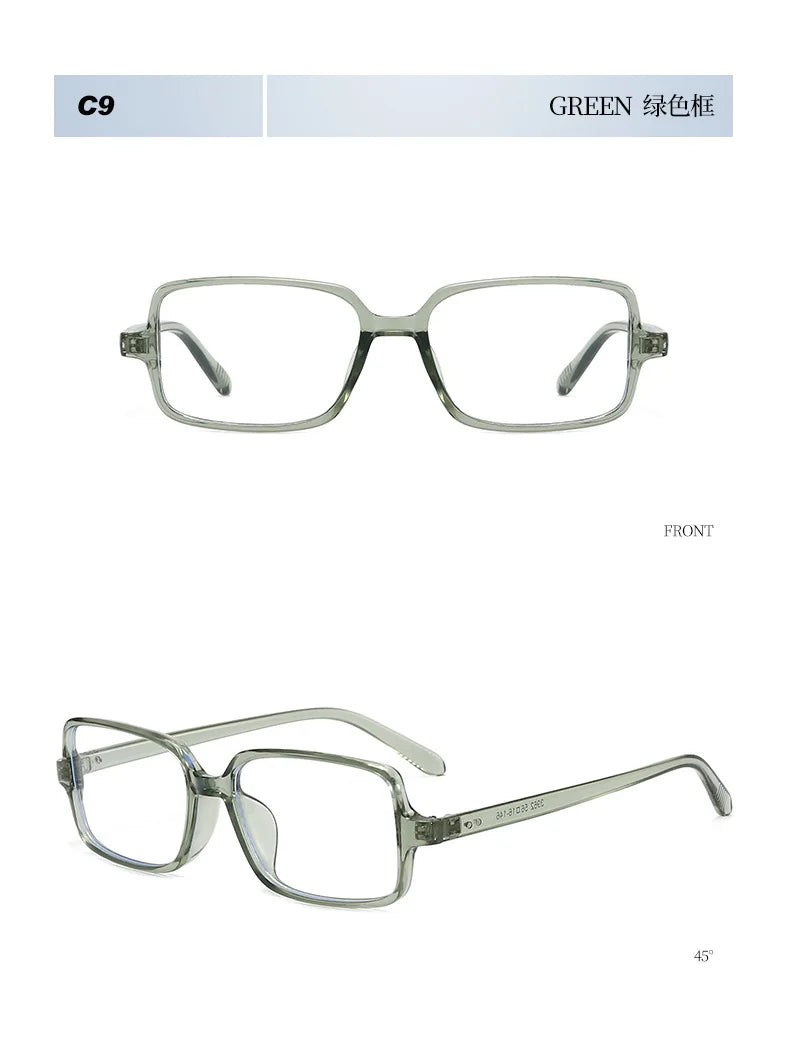 Blue Light Blocking Rectangular Reading Glasses for Women