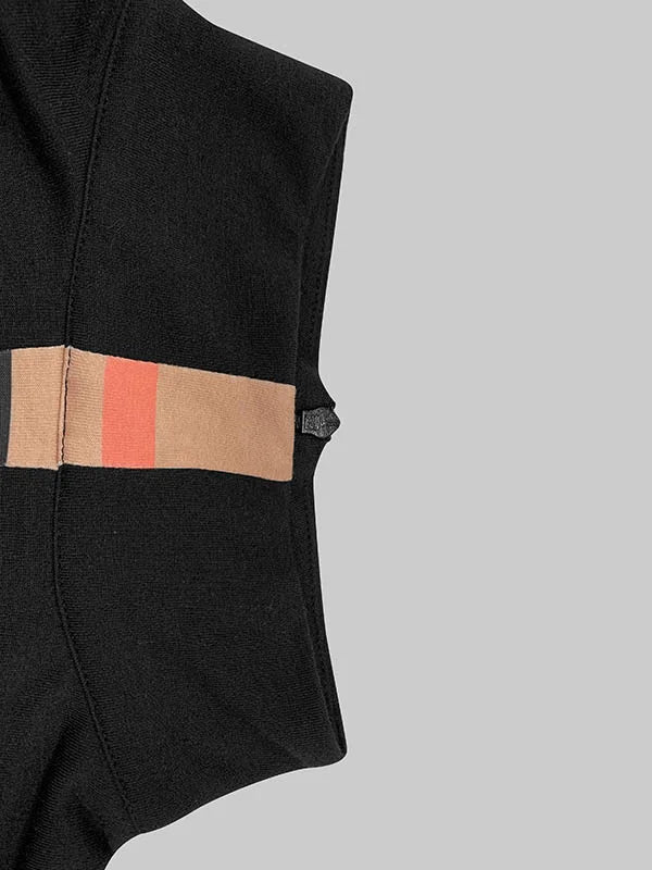 Gymystars Spring Women's trousers Contrast Color T-Shirts New Casual Wide Leg Trousers High Neck T-Shirts Female Tops&Bottoms