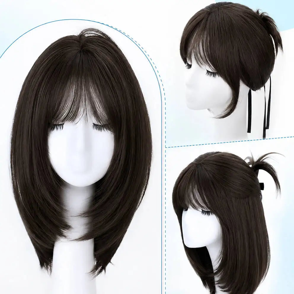 Glueless Straight Silk Base Human Hair Wig for Women