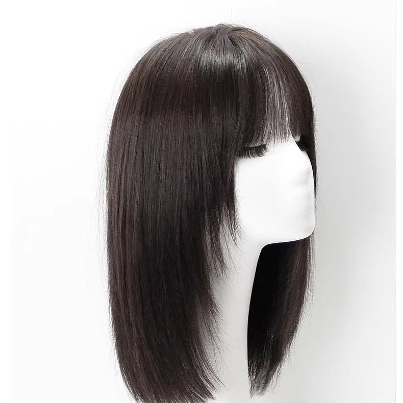 Dark Chocolate Brown Straight Lace Front Wig for Women