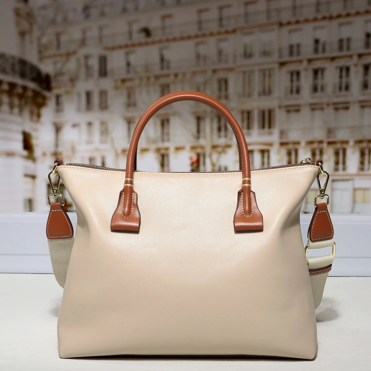 Wide Strap Crossbody Shoulder Bag