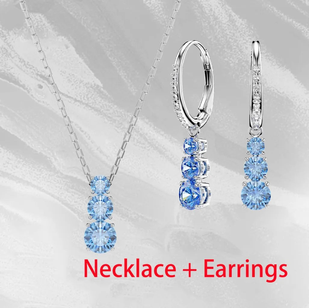 Dazzling Zircon Crystal Statement Necklace for Women