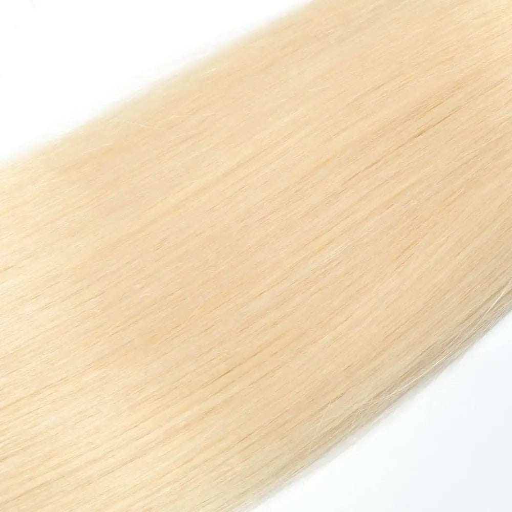 Straight Blonde Remy Human Hair Weave Bundles For Women