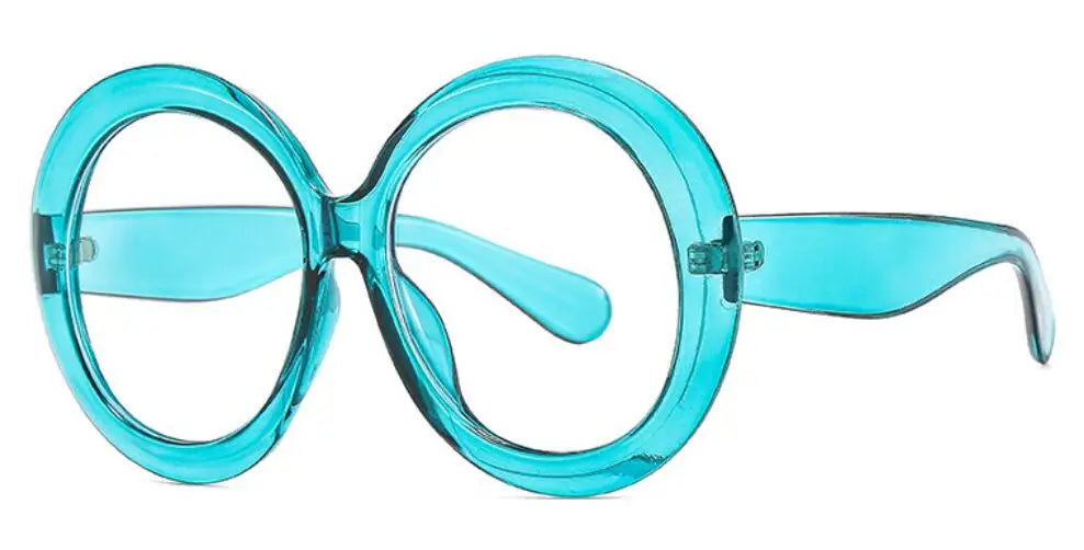 Fashionable Blue Light Round Frame Reading Glasses for Women