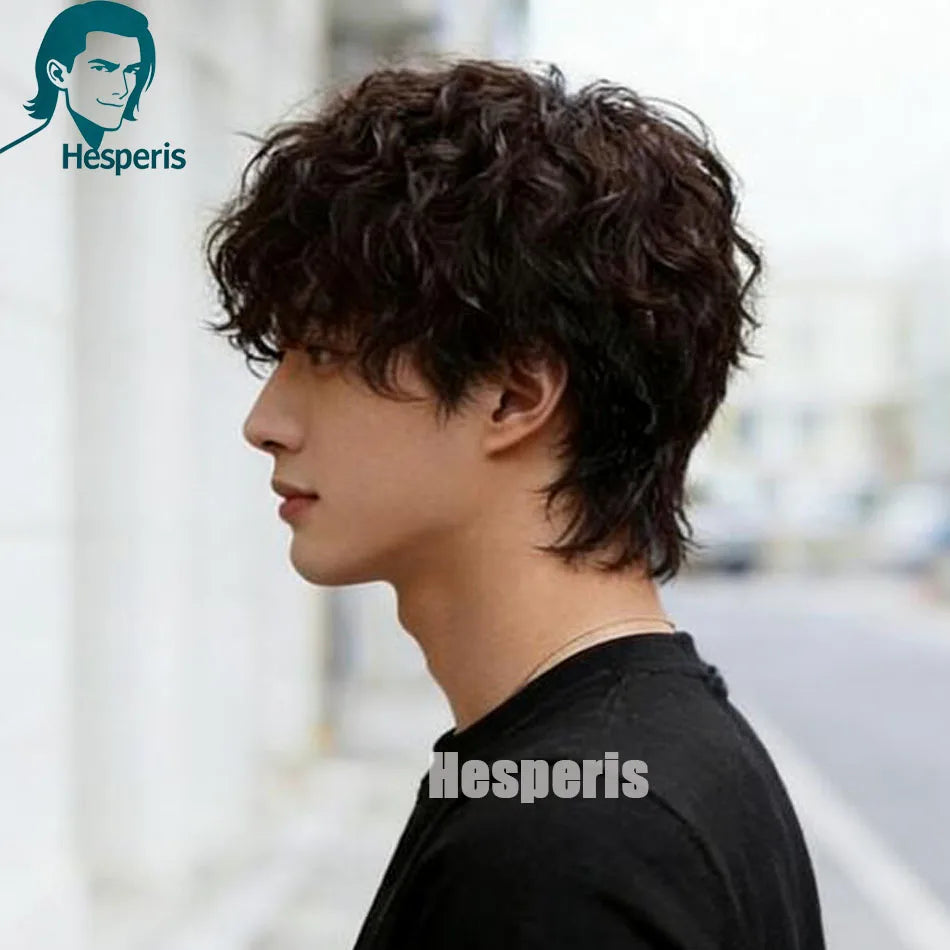 Wet Wavy Pixie Cut Lace Front Wig With Bangs For Women