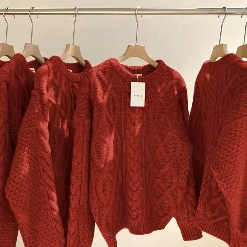 Retro Cozy Knit Sweater