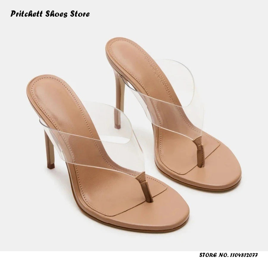 Premium Chic Thin Heel Open Toe Casual Flats For Women