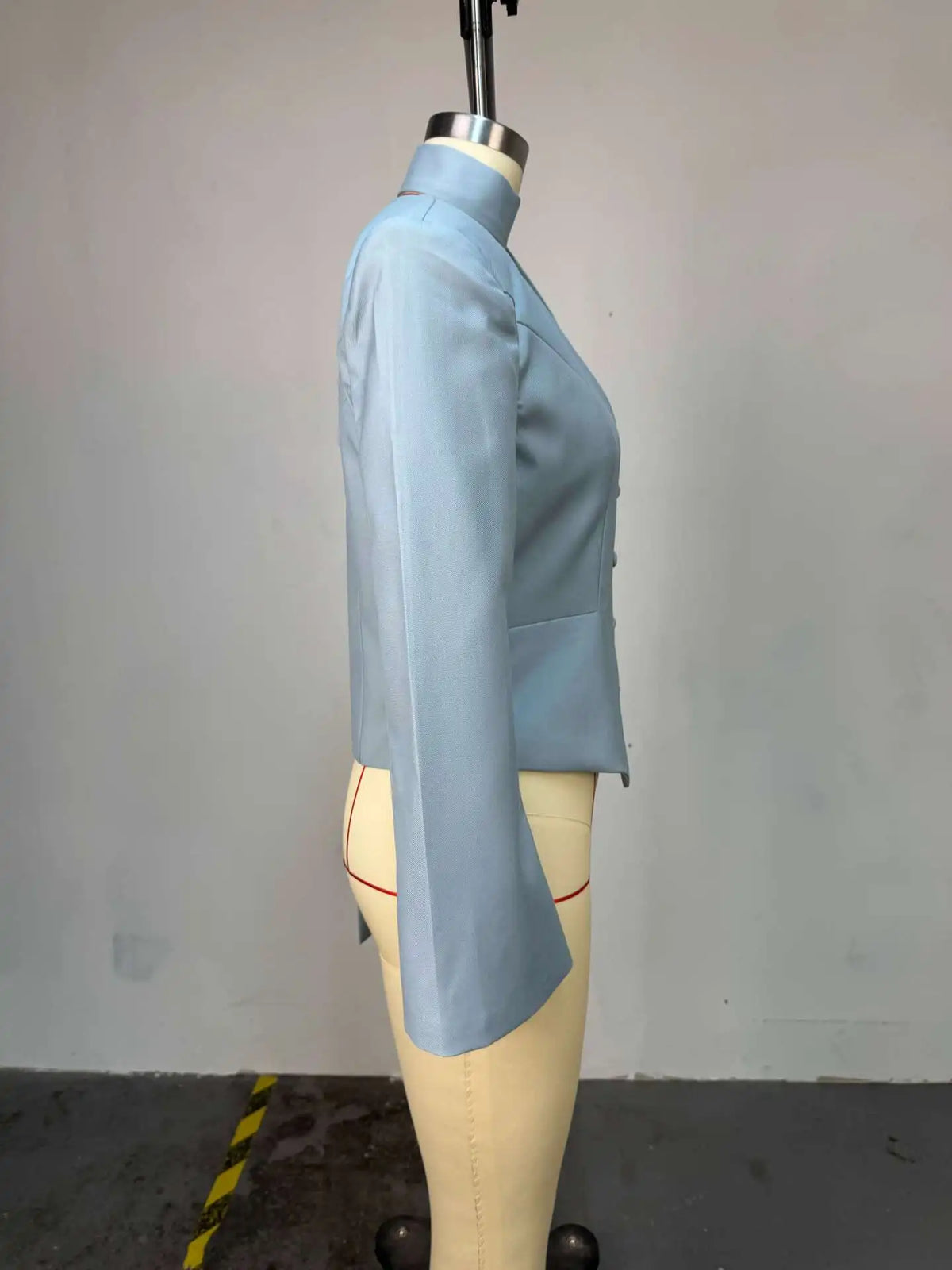 Elegant V Neck Long Sleeve Blazer Jacket for Women