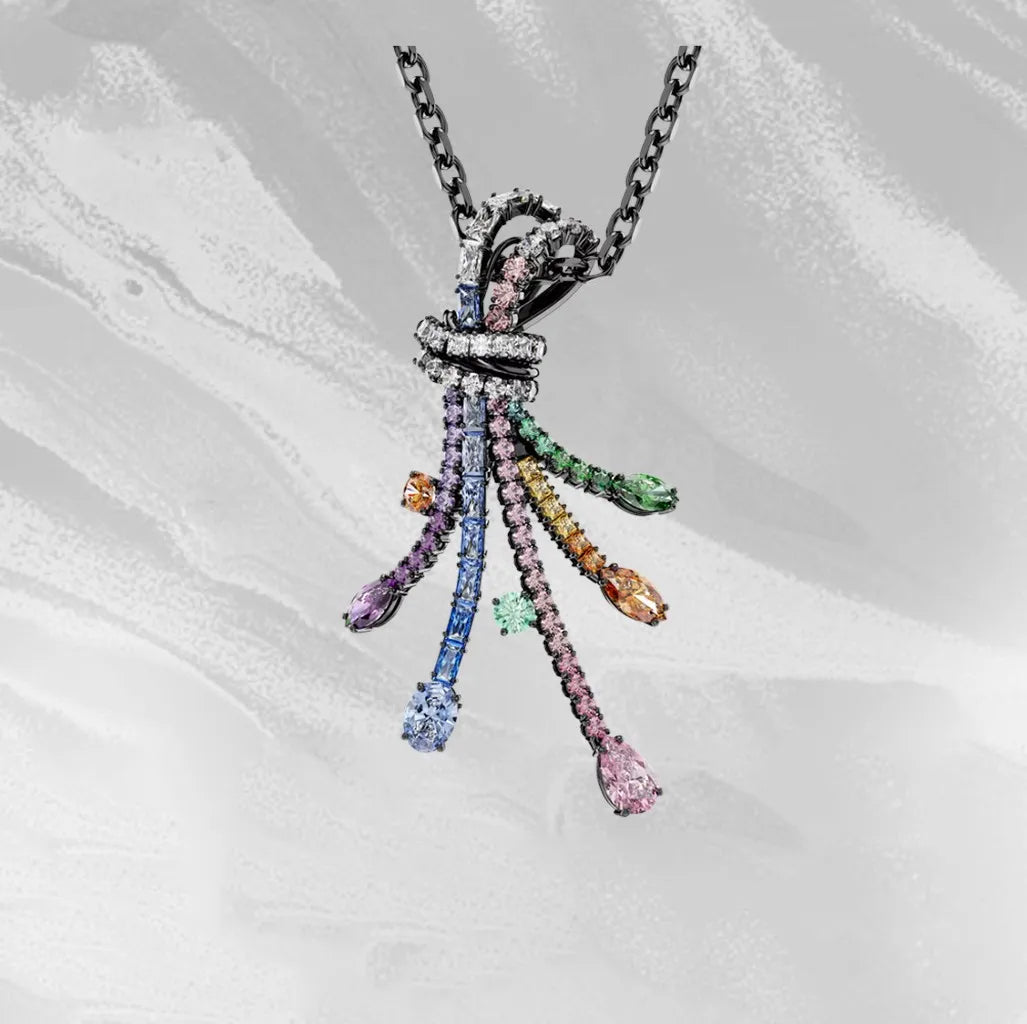 Dazzling Zircon Crystal Statement Necklace for Women