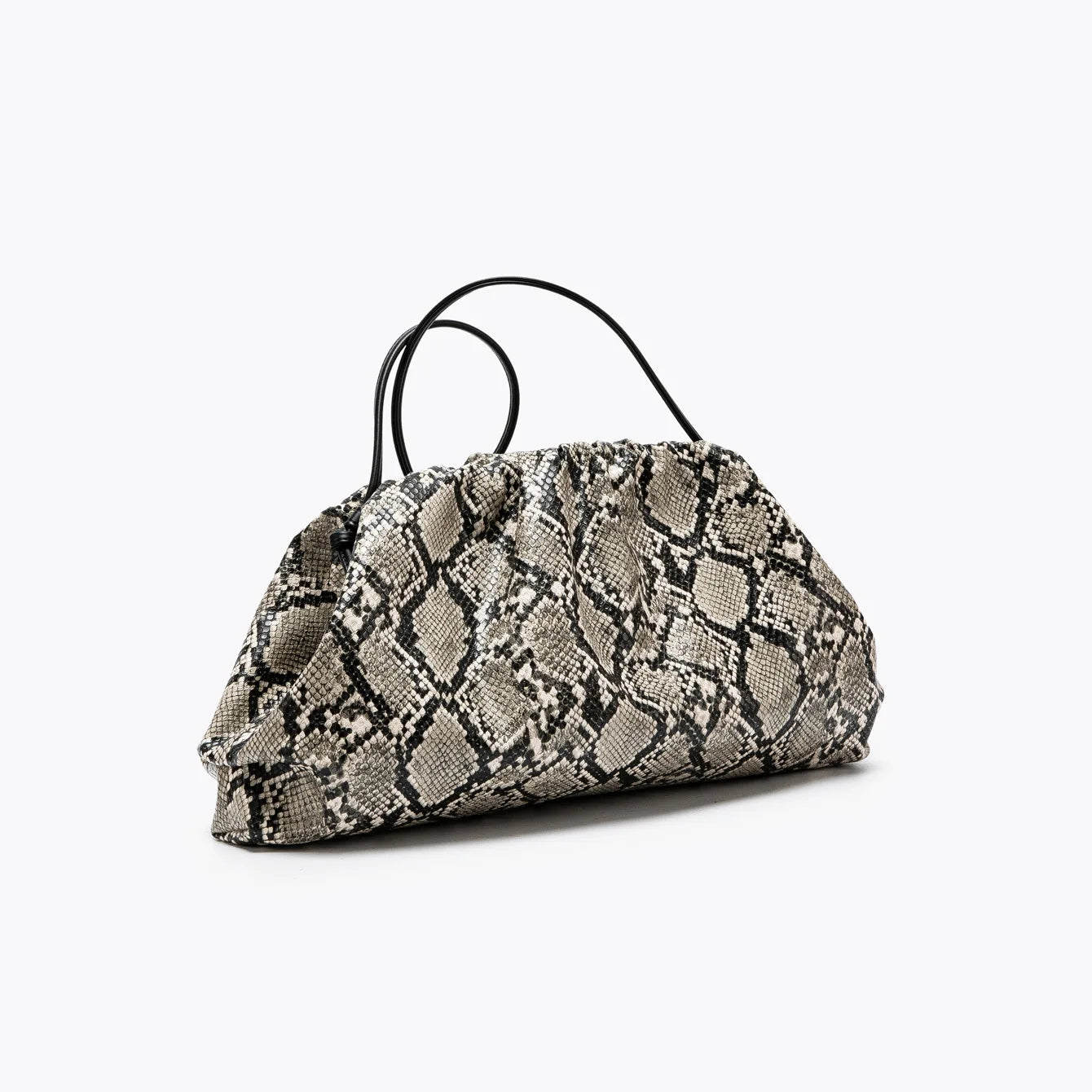 Elegant Ruched Serpentine Dumpling Shoulder Bag for Women