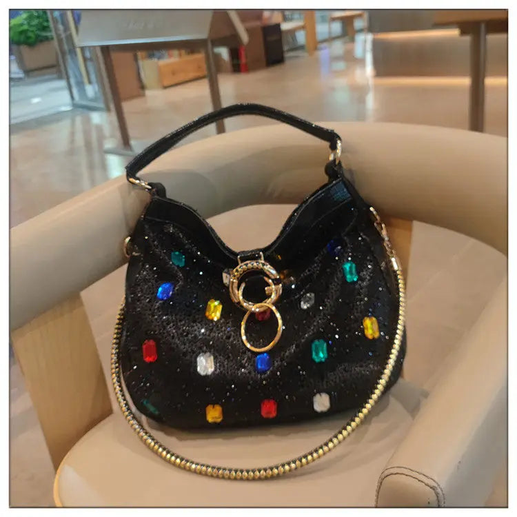 Genuine Leather Crossbody Bucket Bag with Large Capacity for Women