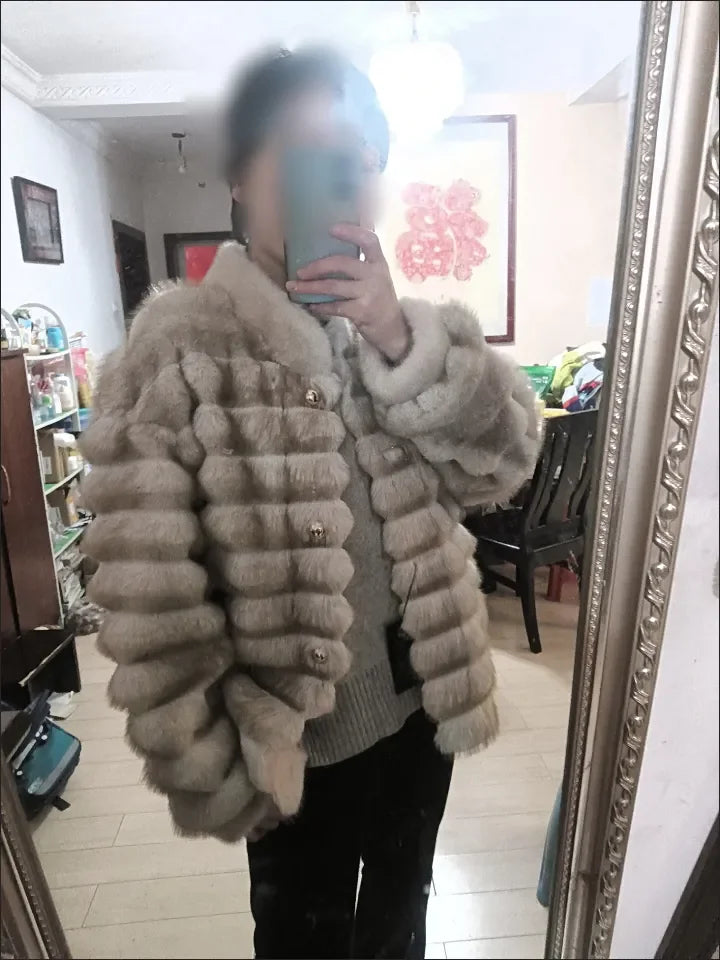 Faux Fur Coat for Women,Single Breasted Jacket,Thicken Warm,High Quality,Preppy Style, Female Clothes,New,Winter,2025