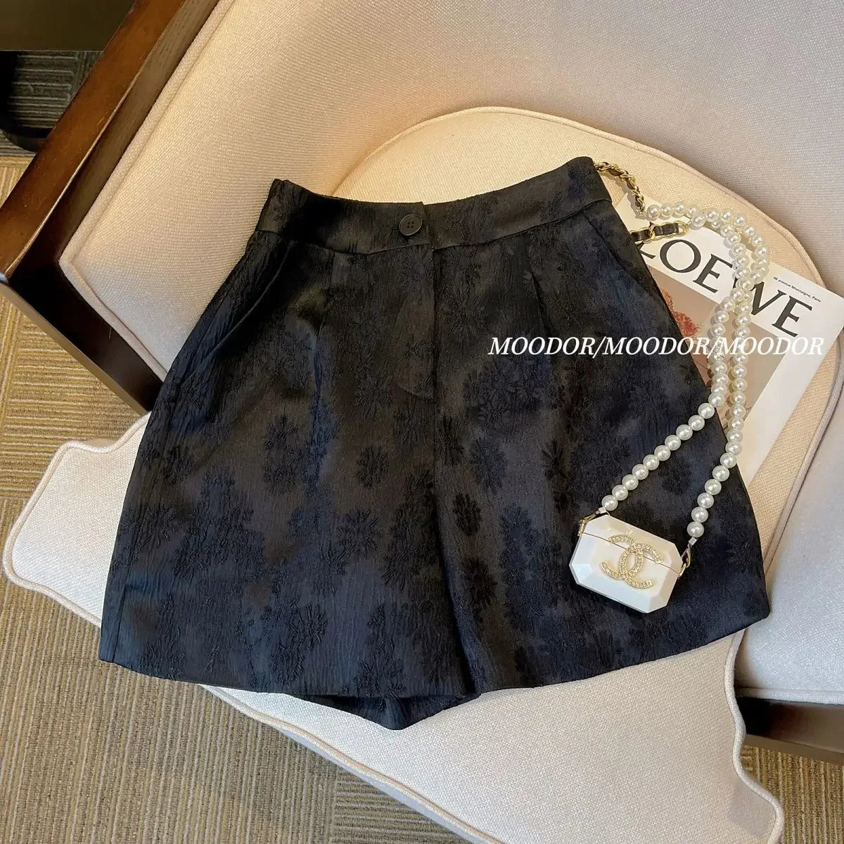 Soft High Waisted Relaxed Fit Casual Shorts For Women