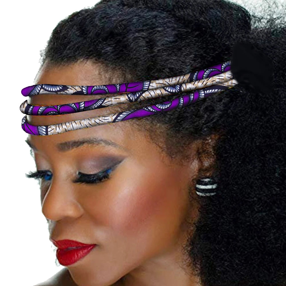 Colorful African Wax Print Handmade Headwrap for Women
