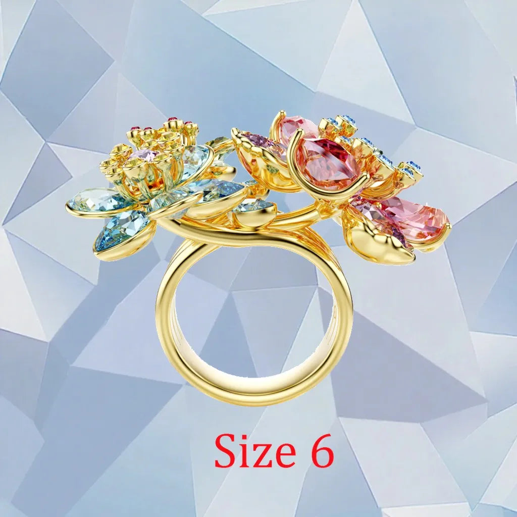 Gold Plated Zirconia Crystal Pendant Set for Women