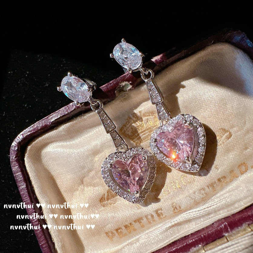 Sparkling Heart Cubic Zirconia Jewelry Set for Women